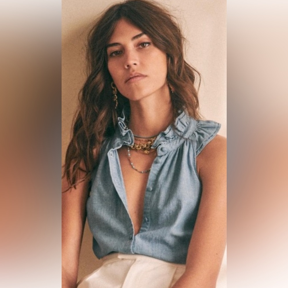 Sezane Charlotte Top-EUC